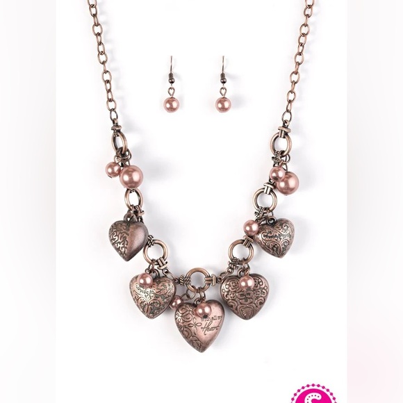 ❤️🔥5/$25❤️🔥 With All Your Heart Copper Necklace - Picture 2 of 3